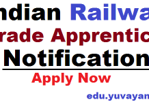 Railway Trade Apprentice (703 Post) Vacancy